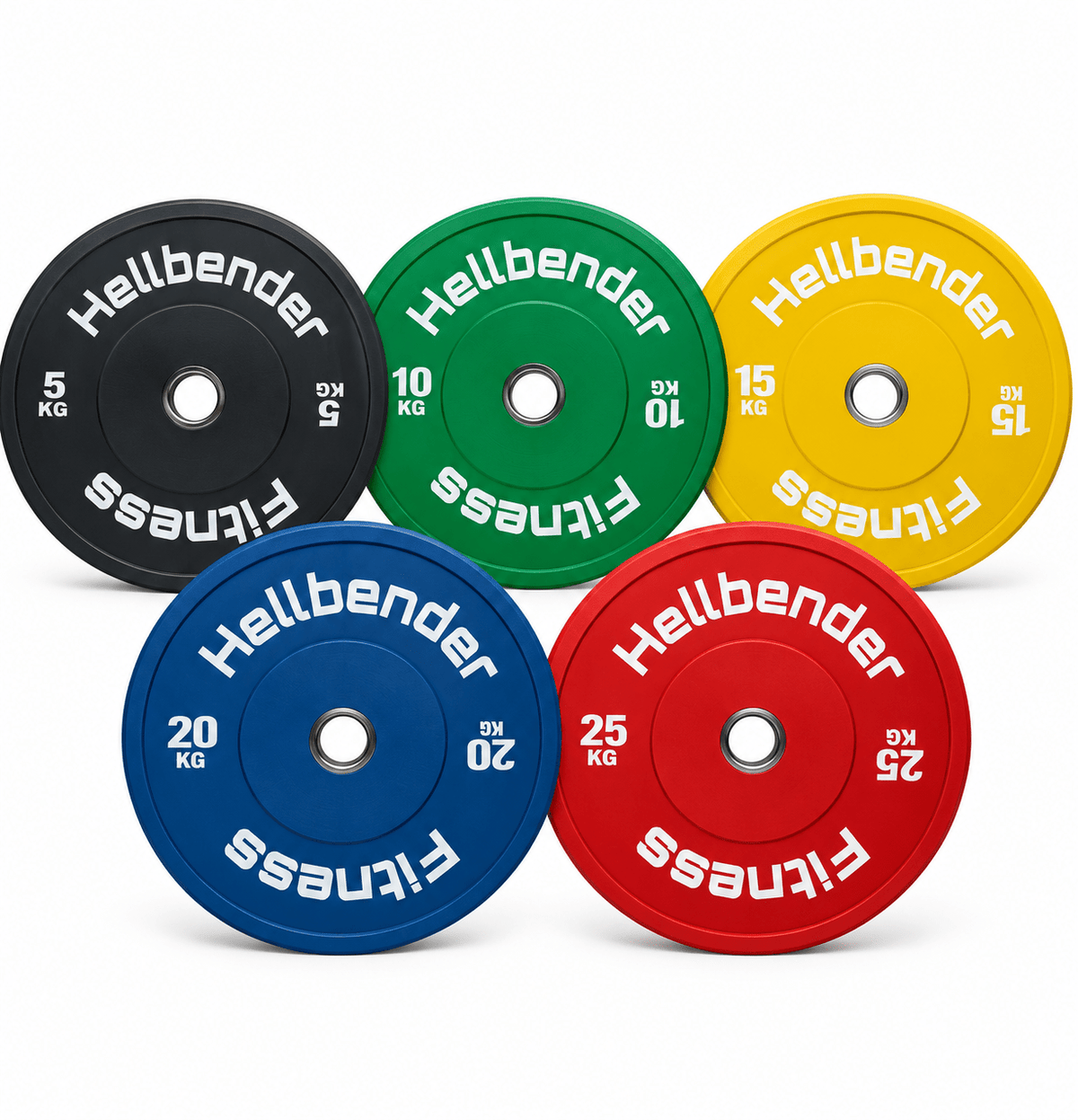 Hellbender Farvede Bumper Plates – 5–25 kg