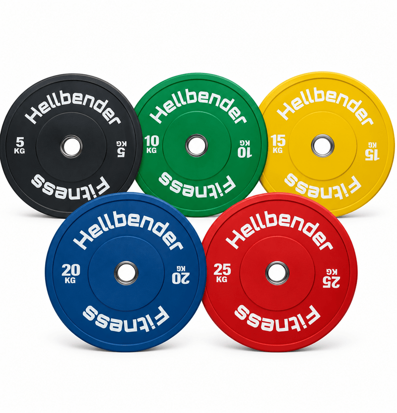 Hellbender Farvede Bumper Plates – 5–25 kg