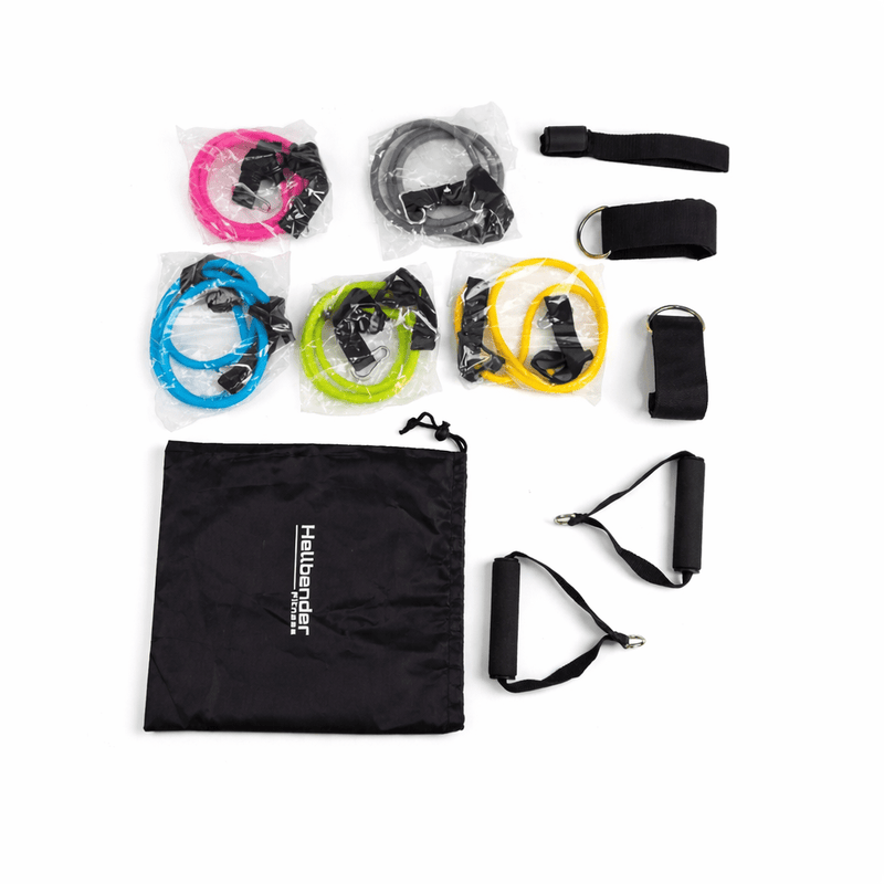 Hellbender MuscleFlex Pro – Træningselastikker Sæt (5 stk.)