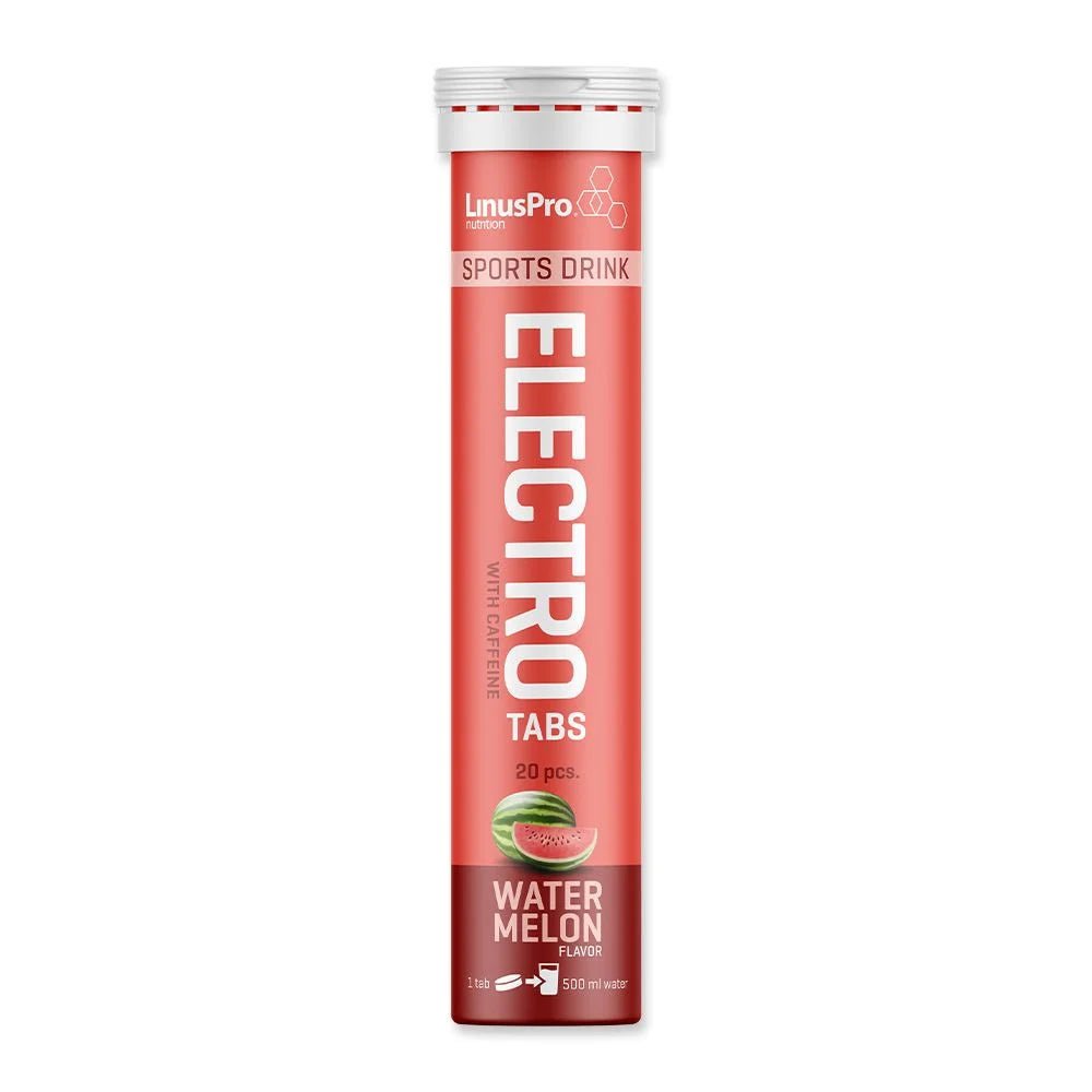 LinusPro Elektrolyt Tabs med Koffein - Watermelon