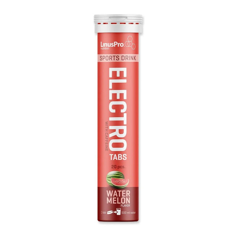 LinusPro Elektrolyt Tabs med Koffein - Watermelon