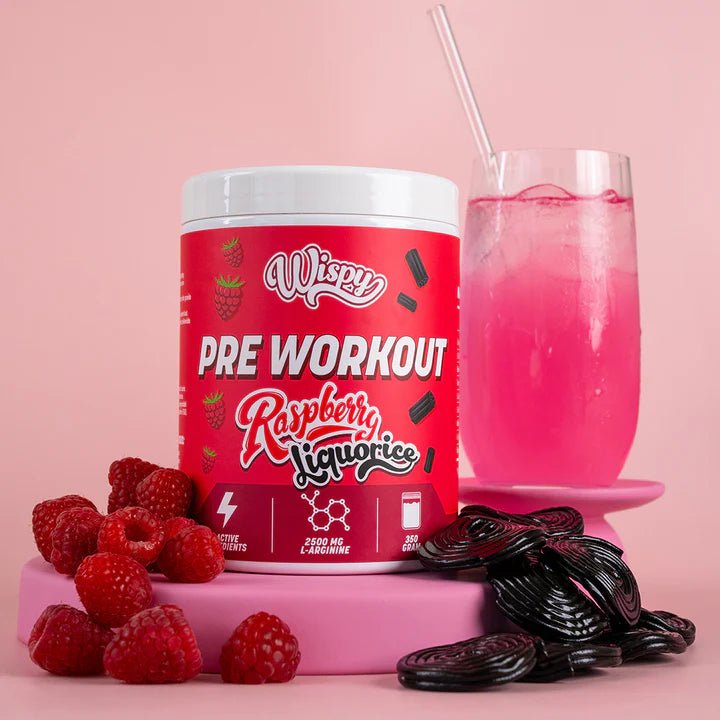 Wispy Pre Workout - Raspberry Liquorice (350g) - HellbenderFitness