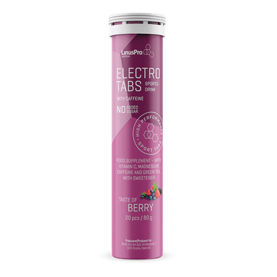 LinusPro Elektrolyt Tabs m. Koffein - Berry - HellbenderFitness